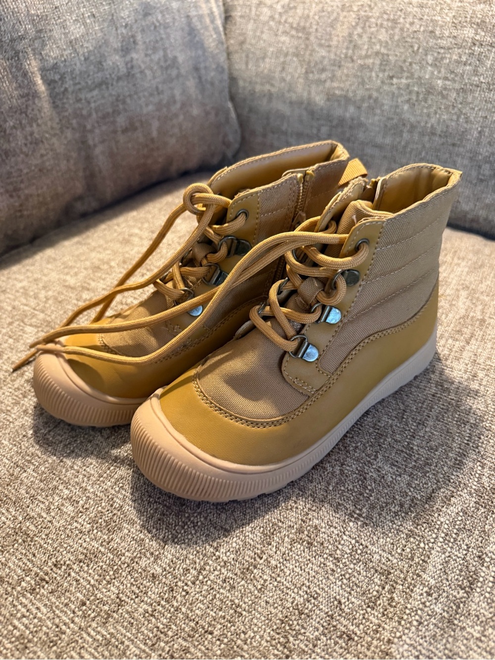 OshKosh B'gosh Kids Tan High-Top Rain & Snow Boots